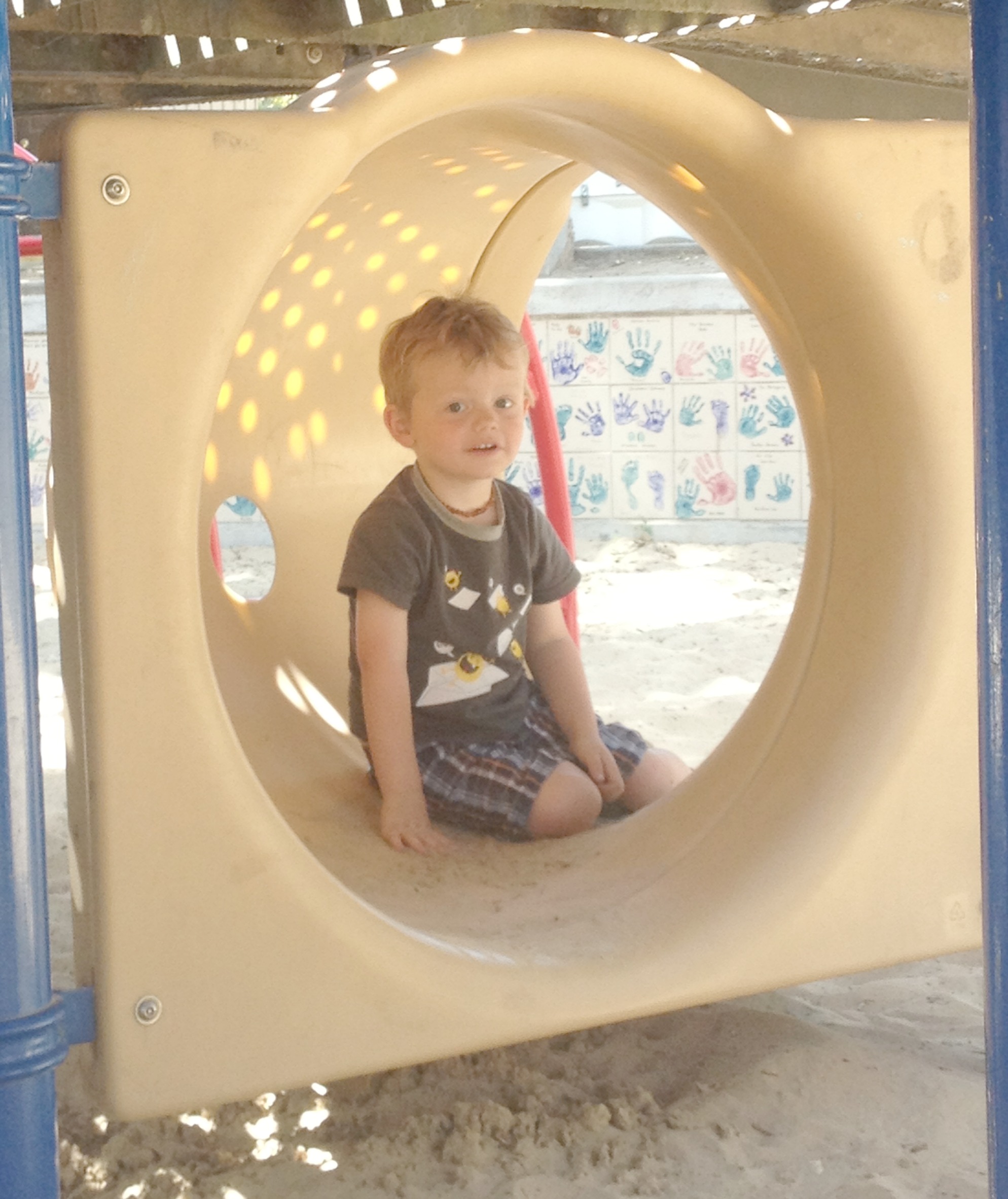 Gregory in playground