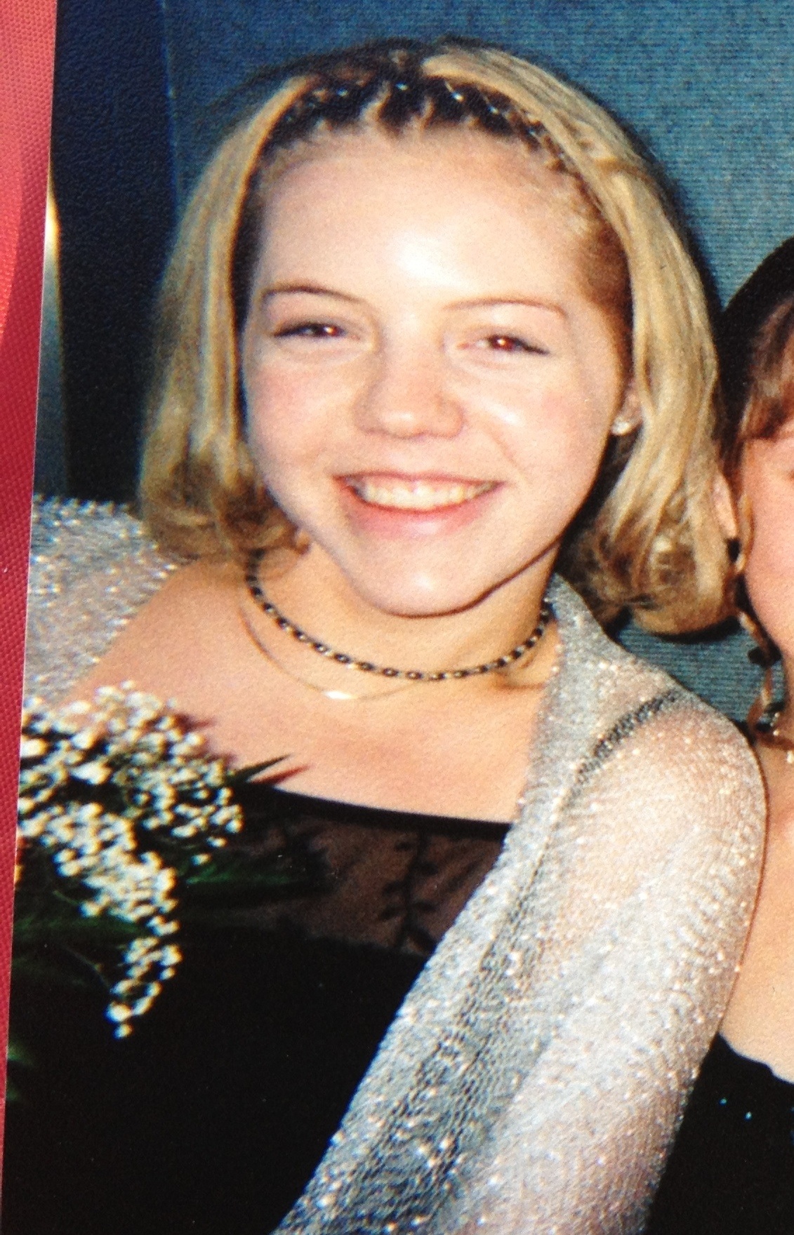 My barely 13 baby-self, attending my first high school dance
