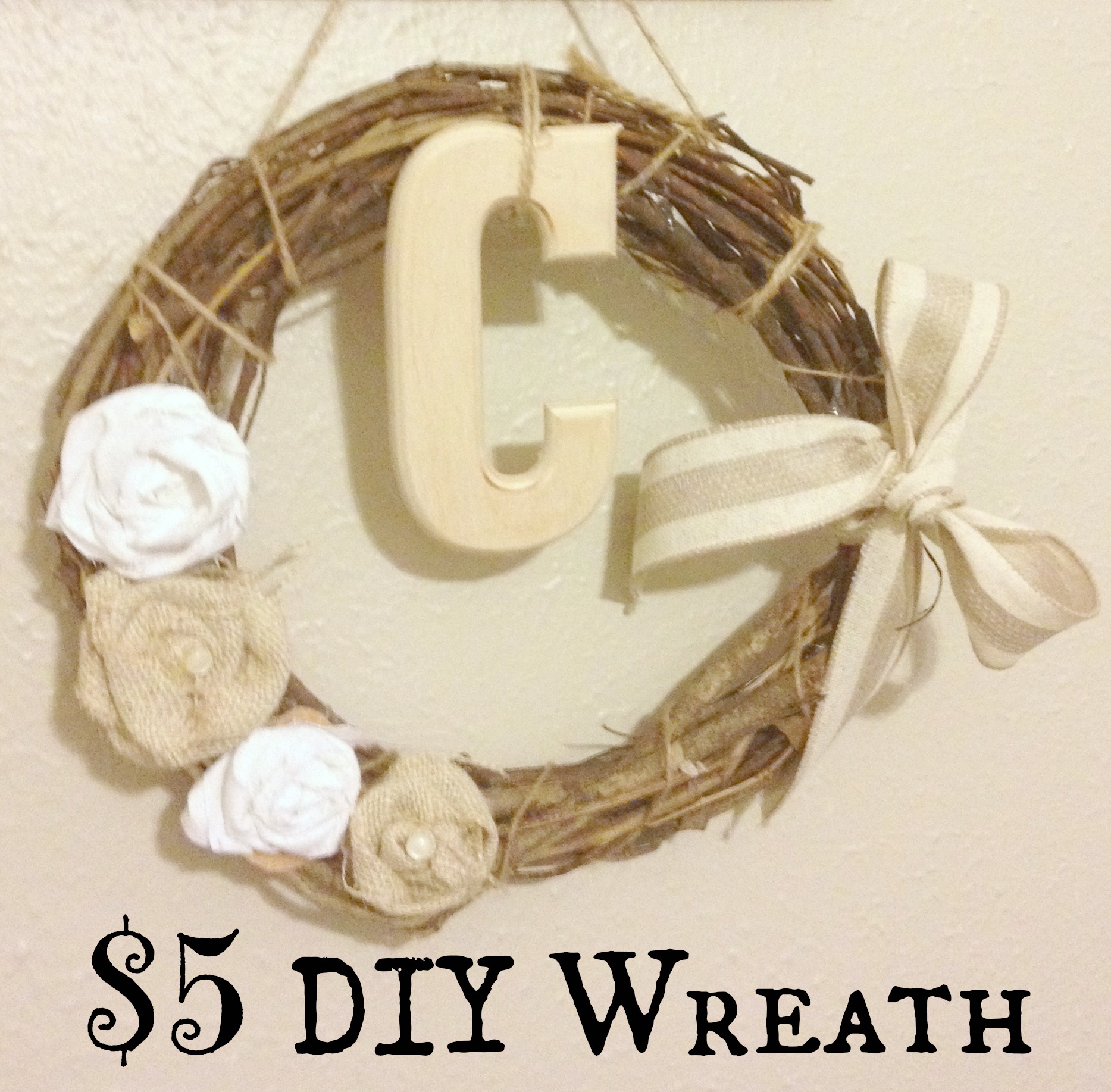 $5 DIY Wreath