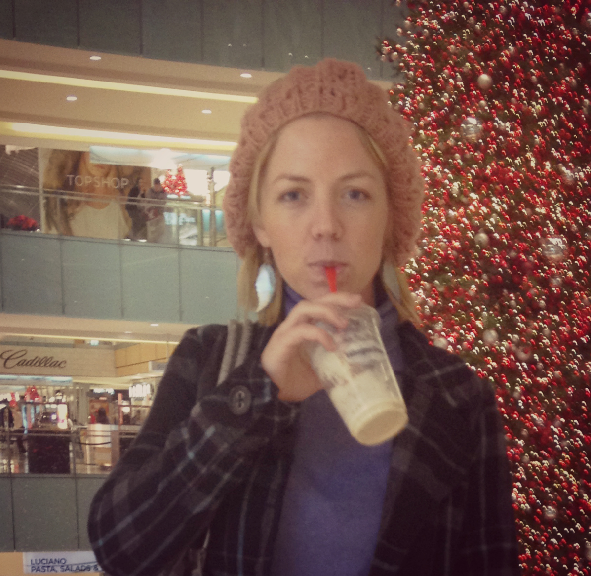 Mall picture in beanie